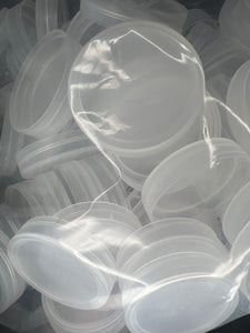 Clear TISSUE CULTURE LIDS for Mason Jars 70mm Autoclavable - Polypropylene