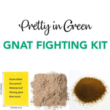 Kit used to kill fungus gnats and fruit flies. It comes with sticky traps, gnat barrier and BTi. BTi is a brown powder that kills the larva of fungus gnats and fruit flies.