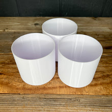 Modern 3D Printed 4" BioPot™️ - Medium White Planter with Drainage & Saucer - Eco Friendly Plant Pot Set