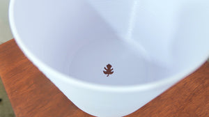 Modern 3D Printed 6" BioPot™️ - Large White Planter with Drainage & Saucer - Eco Friendly Plant Pot Set